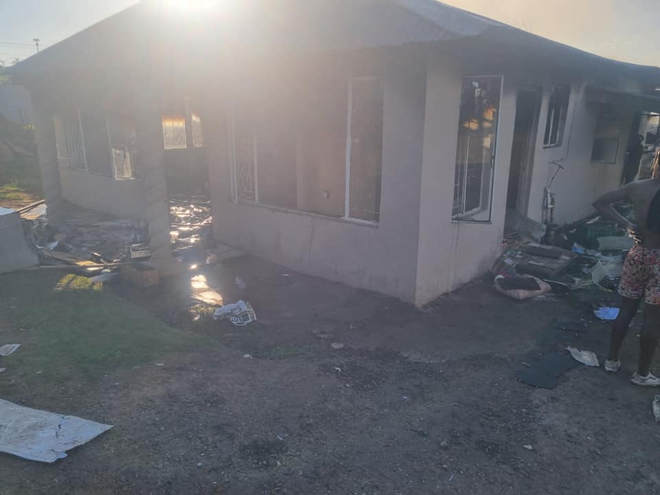 House gutted by fire in the Howick West area
