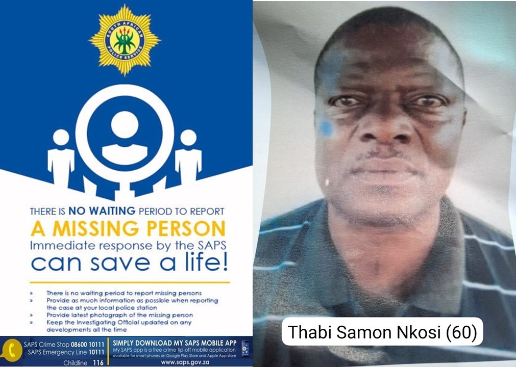 Two missing persons sought by SAPS