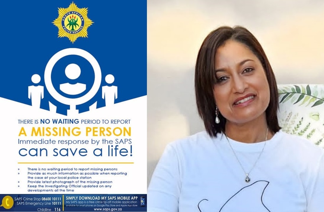 The Pacaltsdorp police urged the public to come forward with any information on the whereabouts of missing Benit Joy Brink-Lawrence