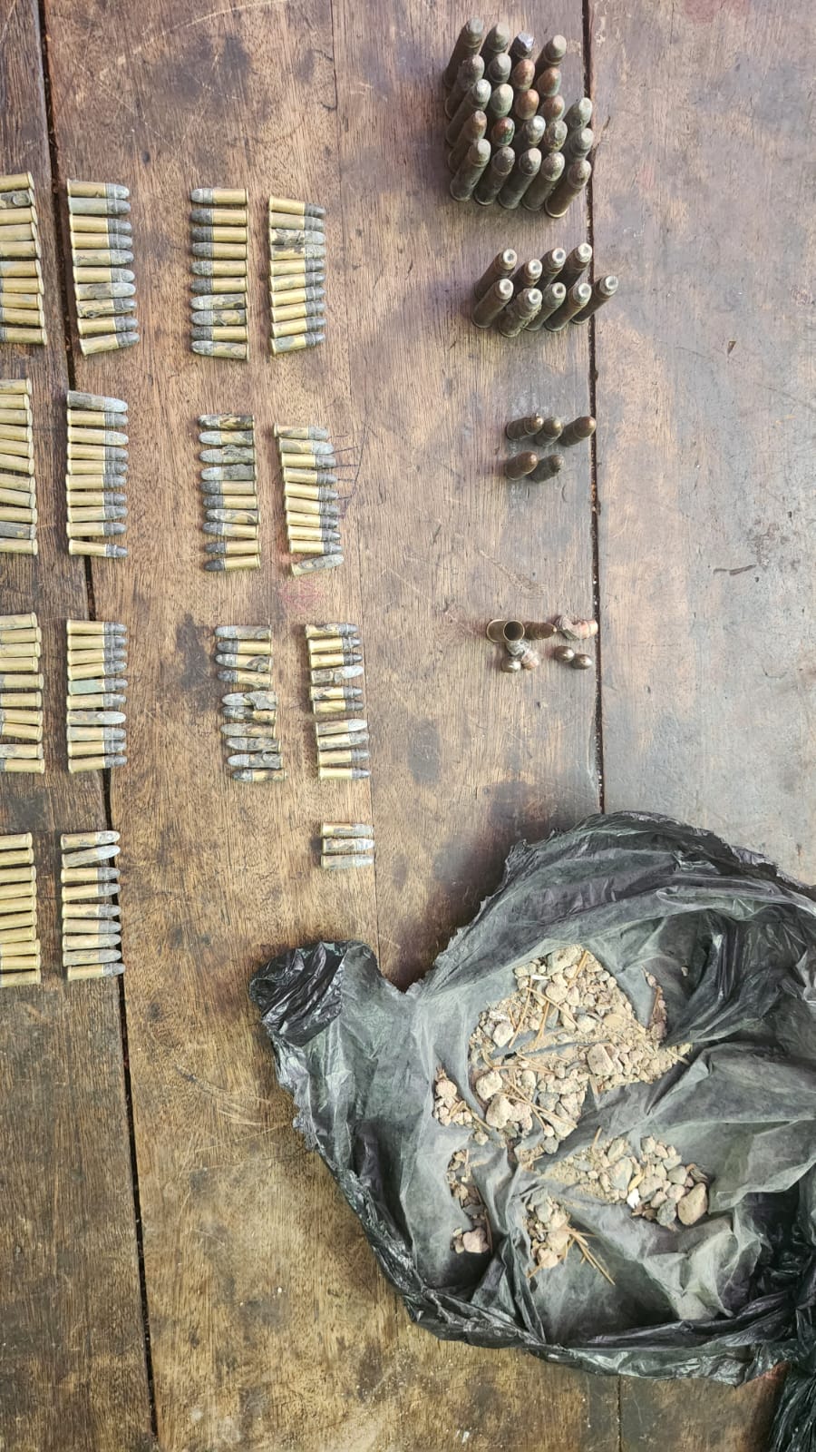 Ammunition confiscated during random patrols executed in Kimberley