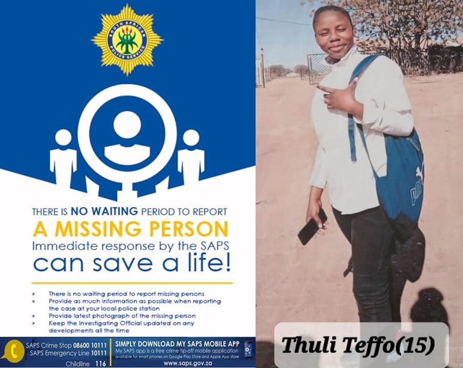 Help police unite Thuli Teffo with her family