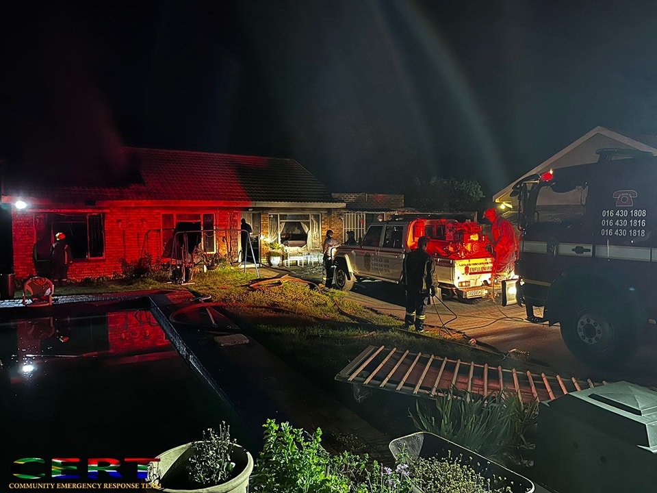 House fire in Waldrift in Vereeniging