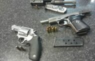 Four suspects arrested, three fireams and ammunition recovered