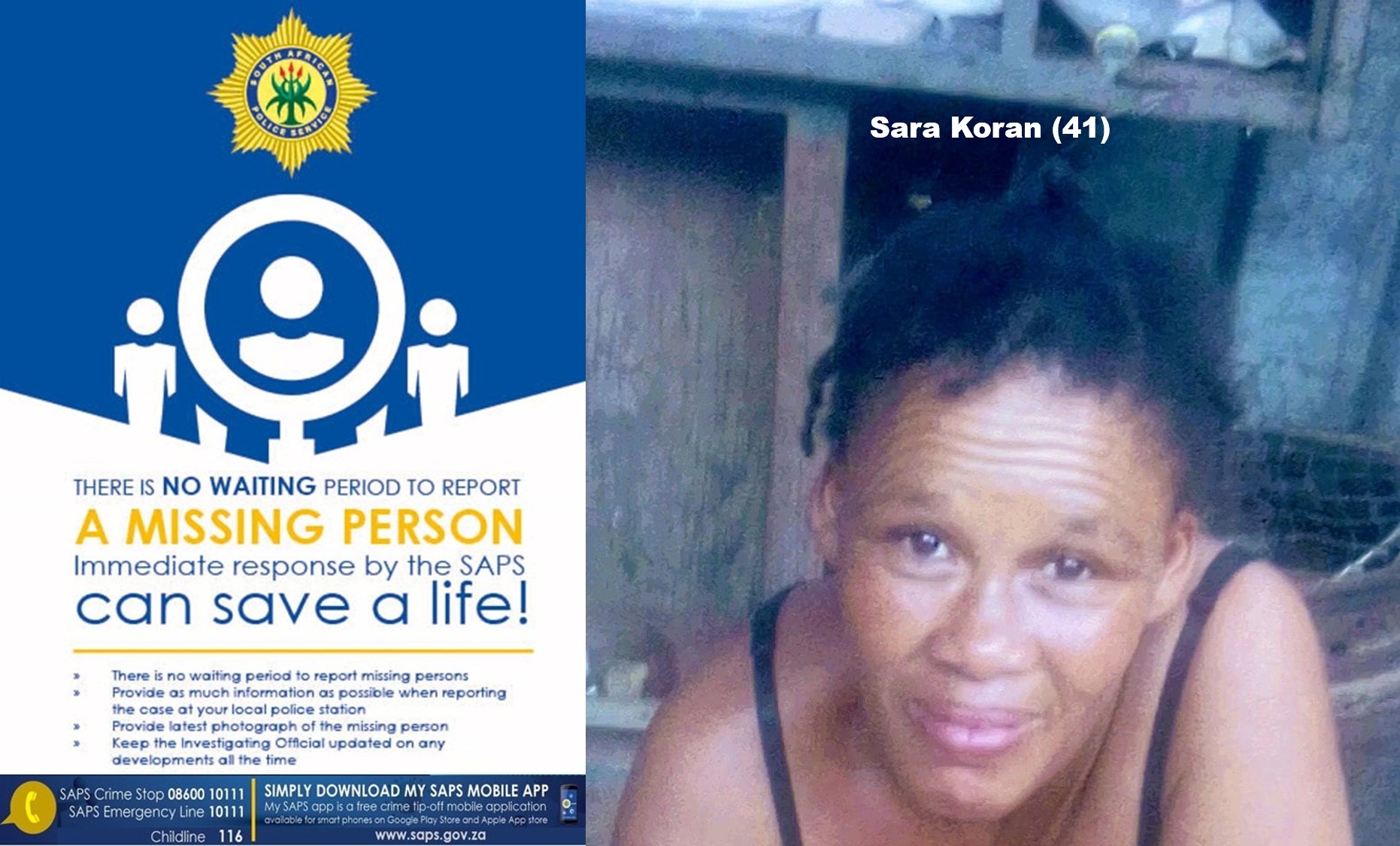 Olifantshoek SAPS needs assistance in locating a missing woman