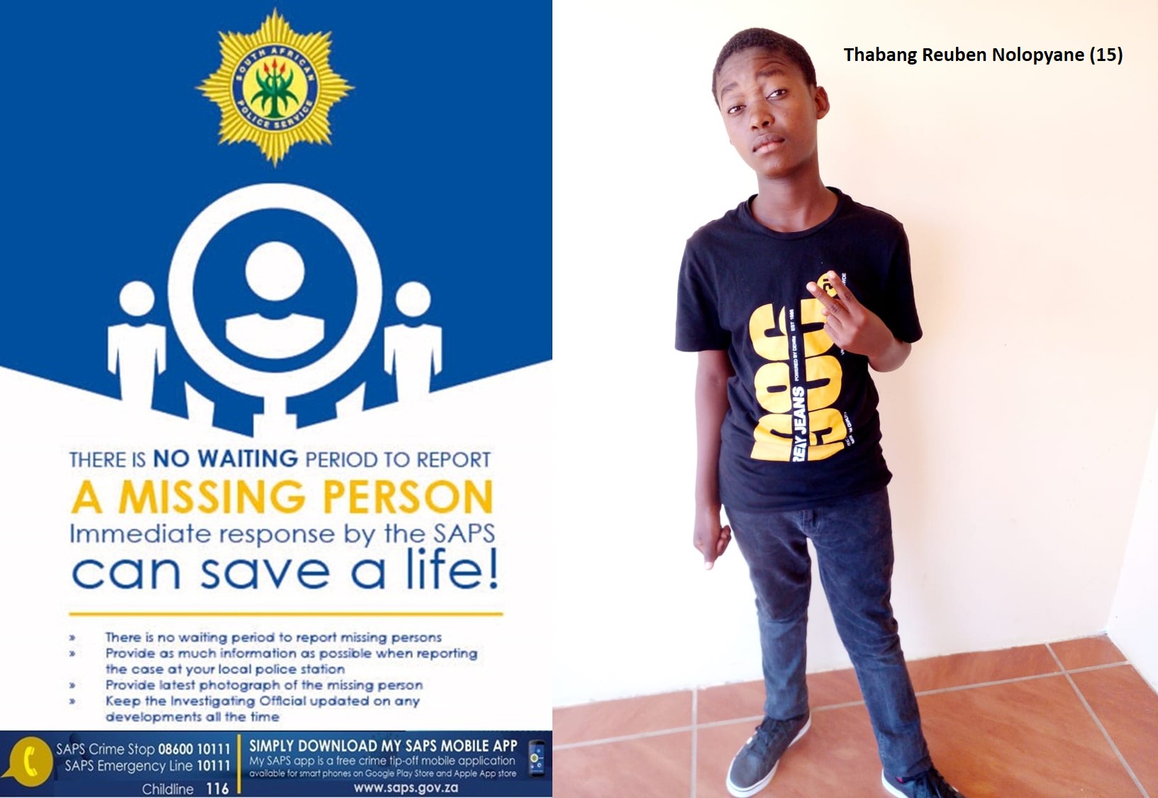 Letlhabile Police request community's assistance in locaitng a missing teen