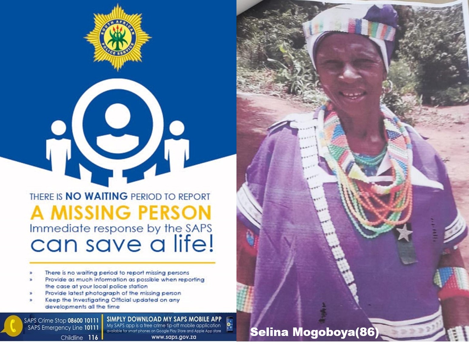 Police launches extensive search for two missing persons in separate incidents