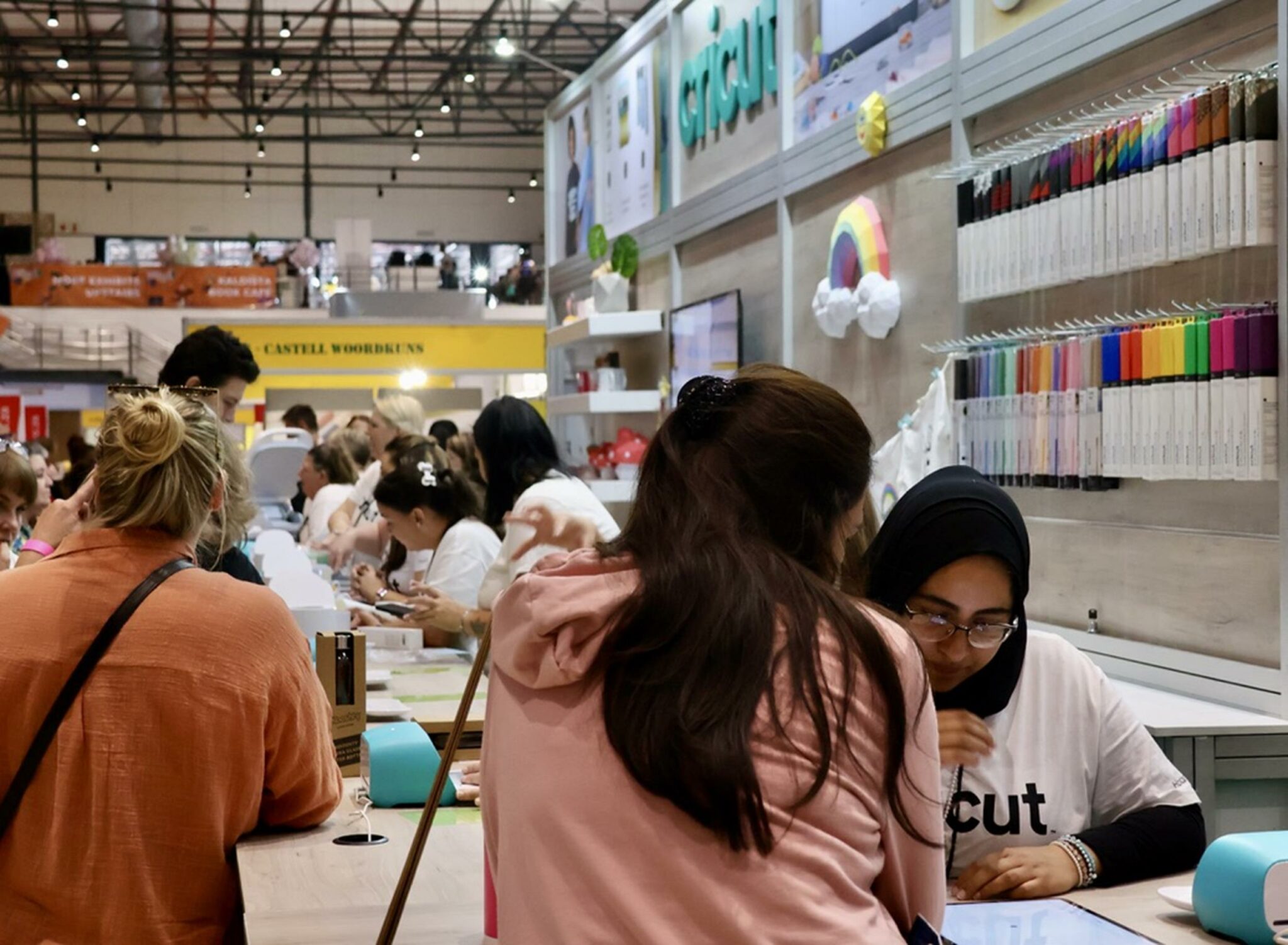 Hobby-X & Cricut's 2024 Innovative Rolled Paper Flower Wall and World Record Attempt