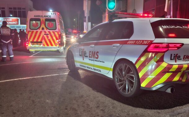 Two injured after vehicle collided with a pole in Parow