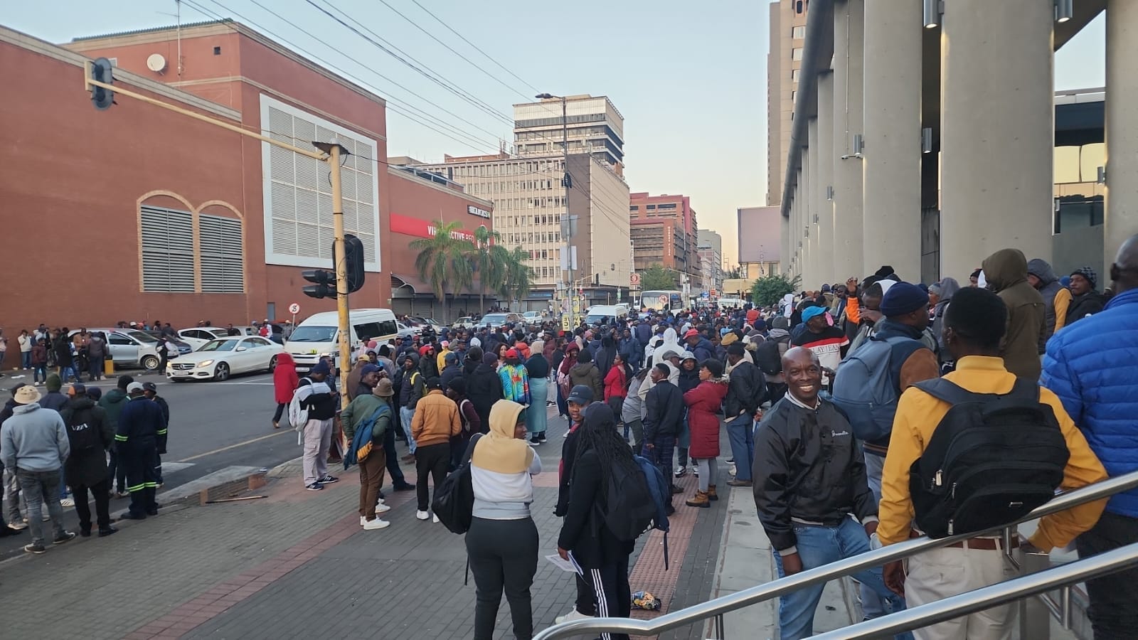 Take note of streets affected by a protest at Tshwane house