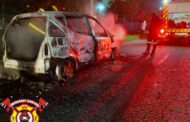 Light Motor Vehicle Fire on Main Reef Road in Fleurhof