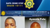 The SAPS are seeking the assistance of the public in tracing two wanted suspects