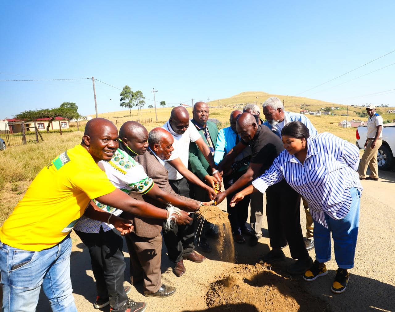 KwaZulu-Natal MEC for Transport handed over two contractors in the Nkandla Local Municipality