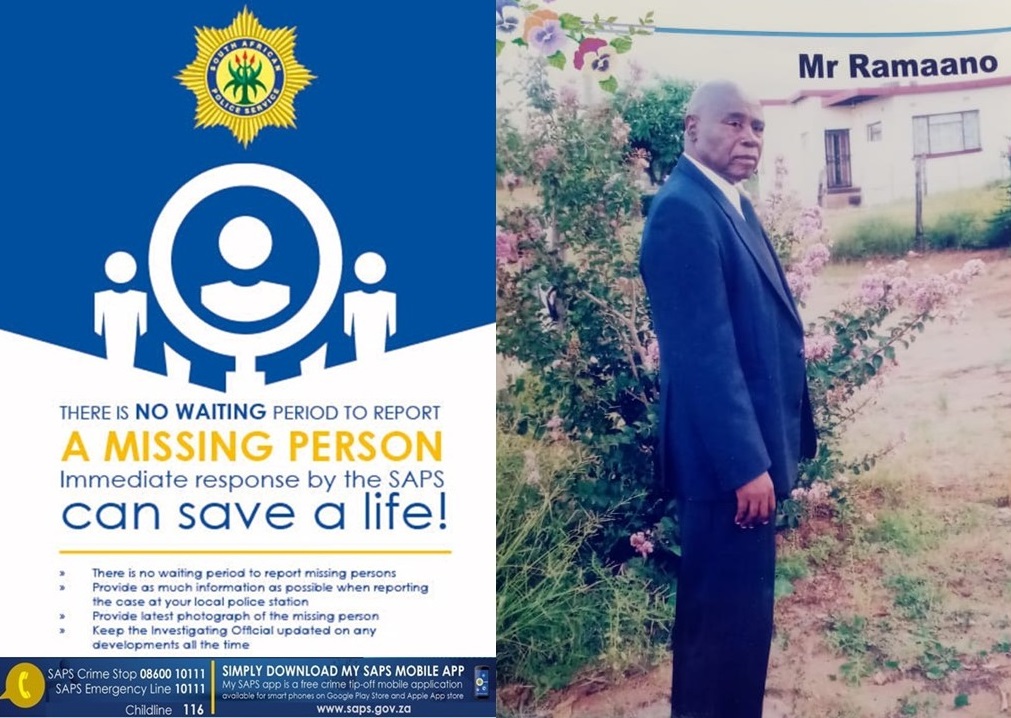 Sekgosese police launch a search for an elderly missing man