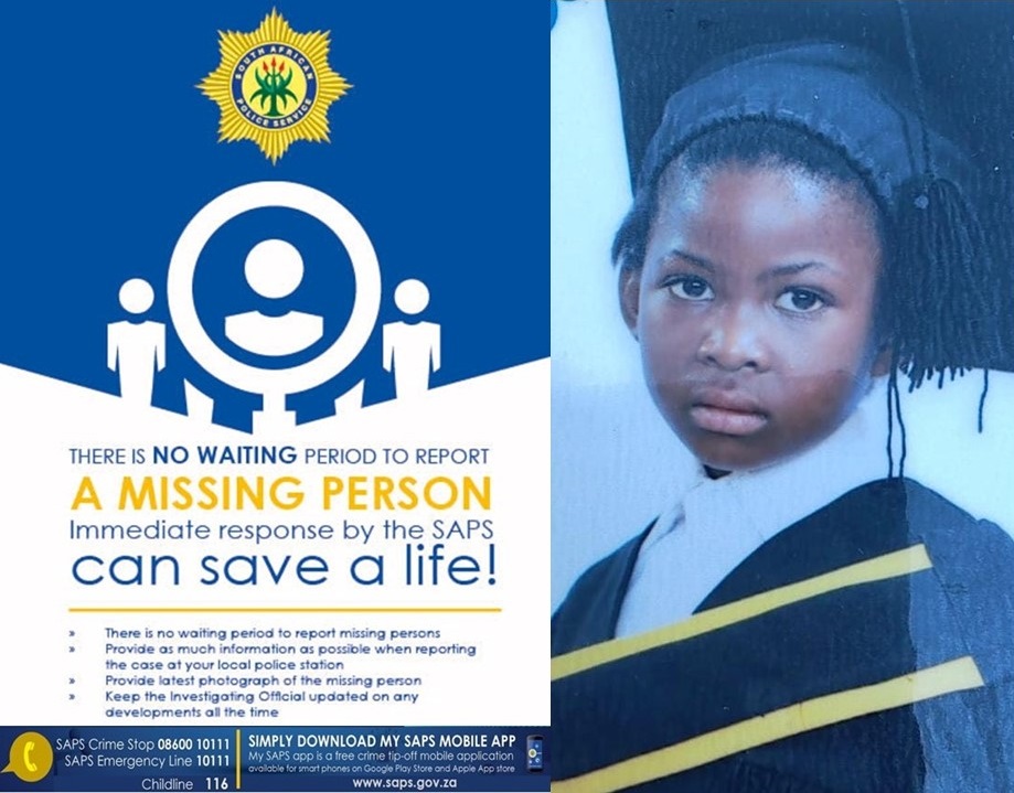 Ventersdorp police searching for a missing 5-year-old