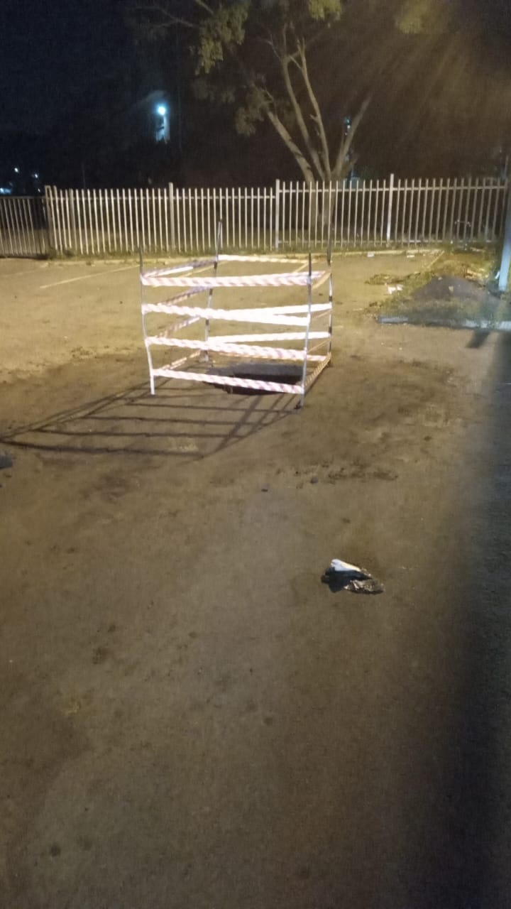 Fidelity Services Group assisted a school in covering a huge hole on the surface of the grounds entering the school