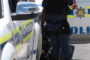 A police vehicle's tyre burst on the N4 almost causing a collision