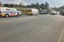 Taxi and car collide, leaving four injured on the R617 intersection