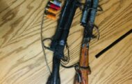 Perpetrators in custody, unlicensed firearms confiscated