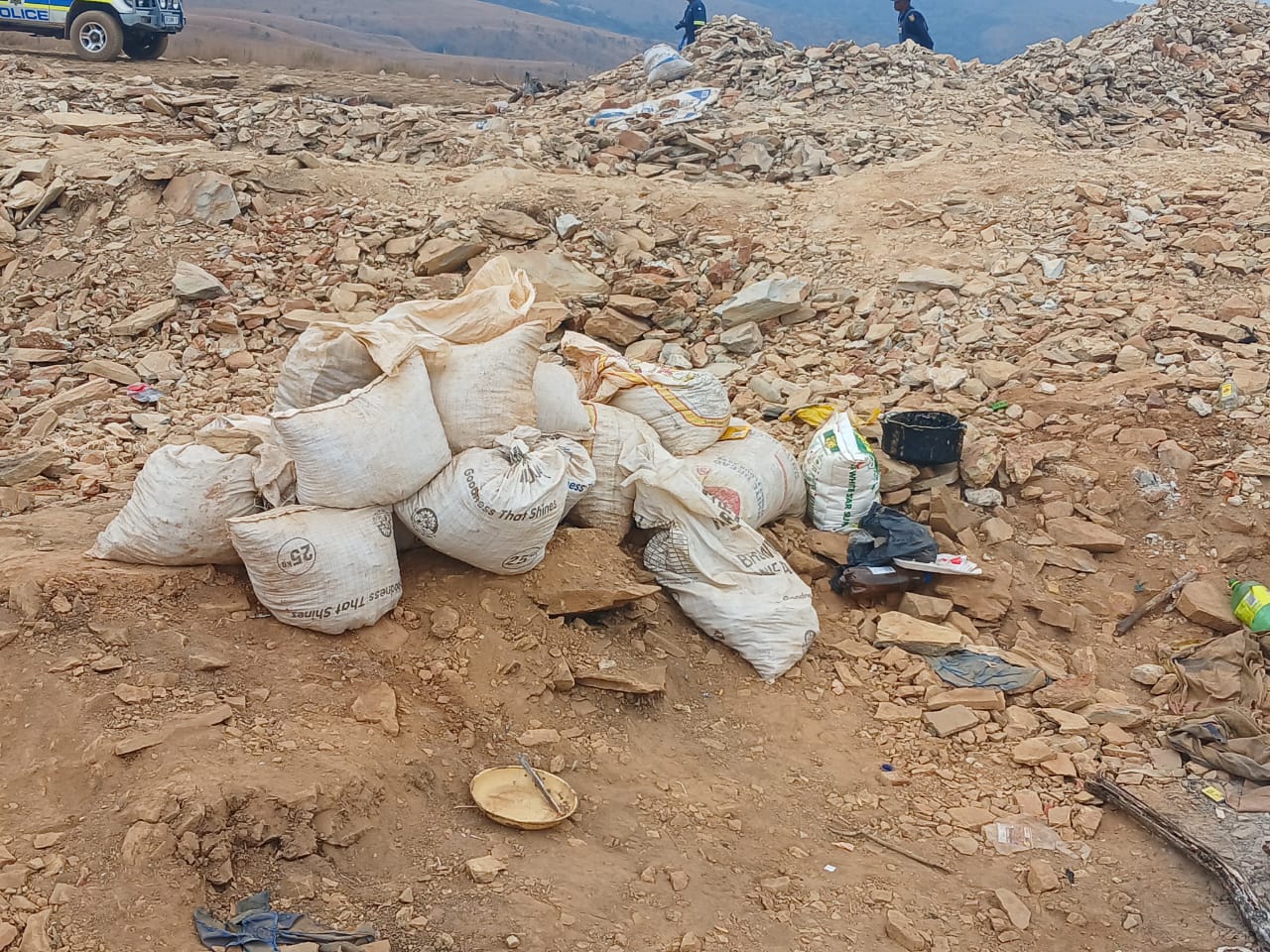 Two suspects arrested for illegal mining operation in Schoemanskloof outside Nelspruit