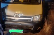 A stolen taxi and three other vehicles were impounded after they were found to have been tampered with