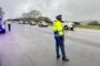 In anticipation of snowfall Road Traffic Inspectorate and Transport Infrastructure Unit has established a satelite base in Van Reenen on the N3