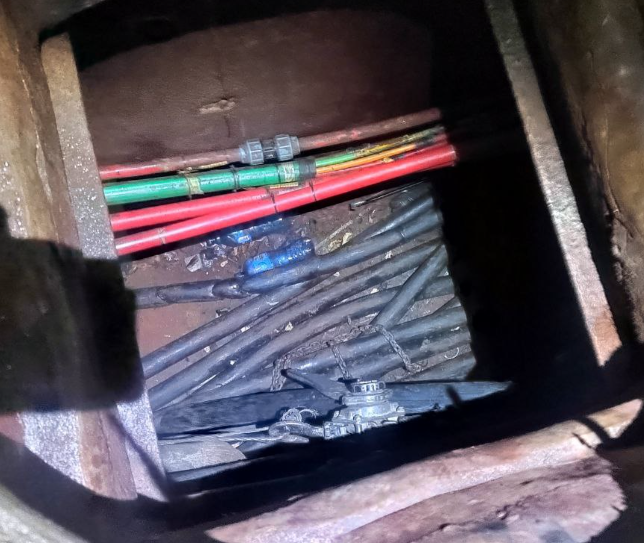 SCP Security arrested a suspect in Roosevelt Park for cable theft