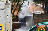 Mini-Substation Fire on Krugerrand Road & Tiekie Avenue, Wilgeheuwel
