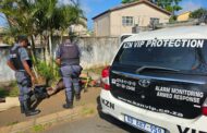 Theft suspect apprehended on Friday morning after jumping into a property in Rosegate