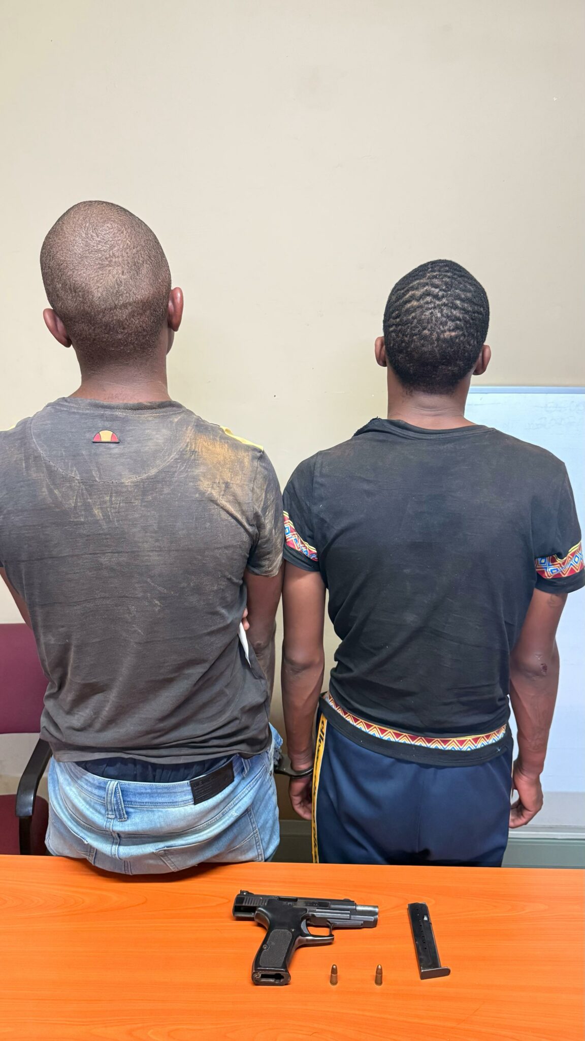 Two foreign nationals nabbed for the possession of unlicensed firearm and ammunition