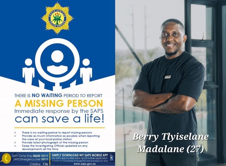 Help police reunite Berry Tlyiselane Madalane (27) with his family