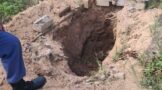 Two graves dug up, man found with skeletal remains, arrested by Police in Masoyi