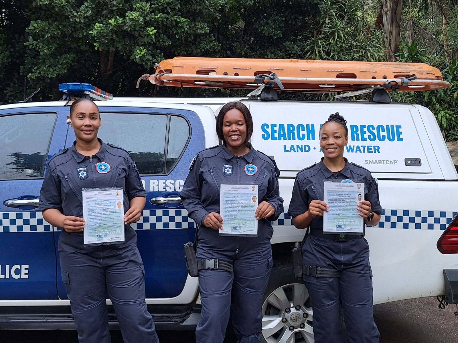 Female officers from the Durban Metro Police Service Search and Rescue Unit have officially qualified as Skippers