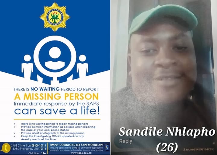 Help police to reunite Sandile Nhlapho (26) with his family