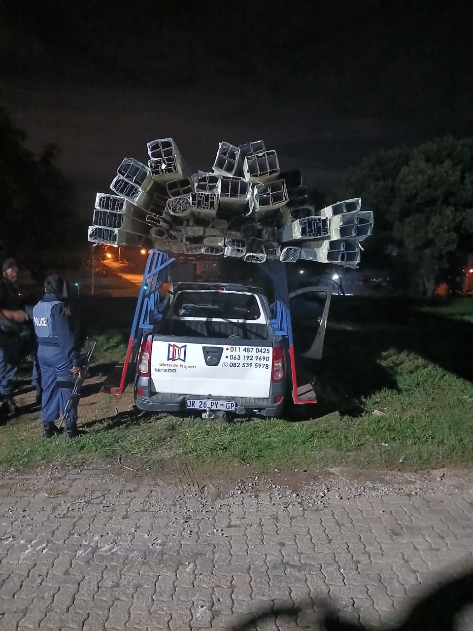 Suspect arrested in the possession of stolen alluminum