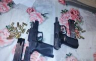 Three suspects arrested for possession of unlicensed firearms and ammunition in the Mzomusha area