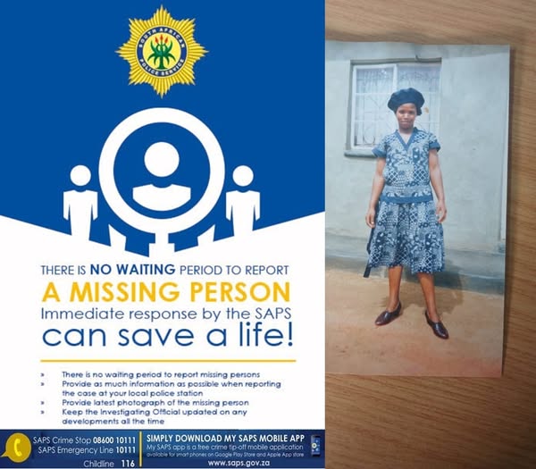 Missing person sought by Phuthaditjhaba SAPS