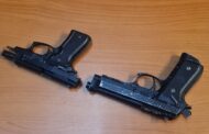 Flying squad members arrest two suspects for business robbery and possession of two imitation firearms