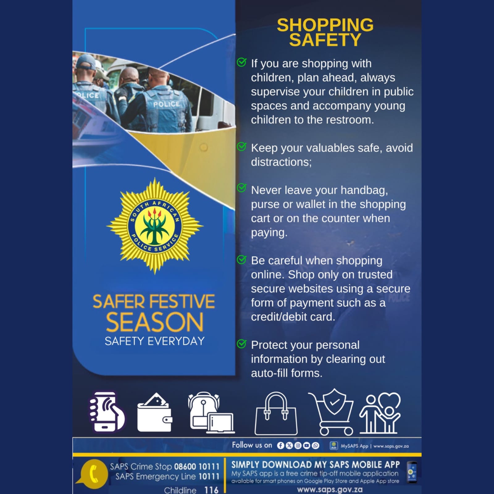 Northern Cape SAPS issues safety tips to prevent shoplifting