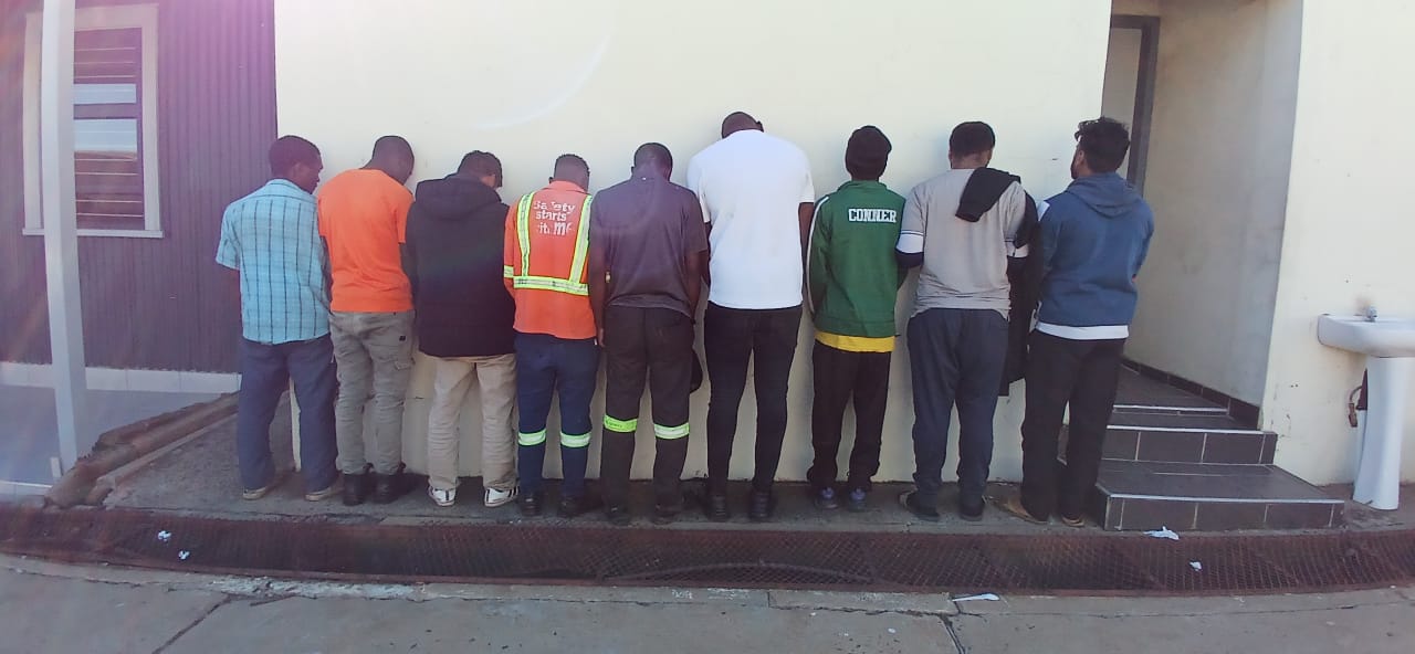 Nine suspects appeared in court for contravention of Immigration Act