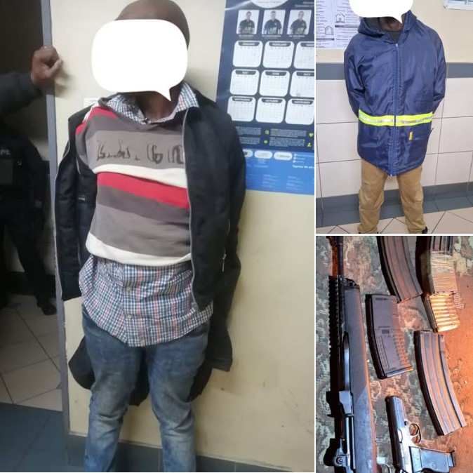 Suspects arrested in the possession of illegal firearms