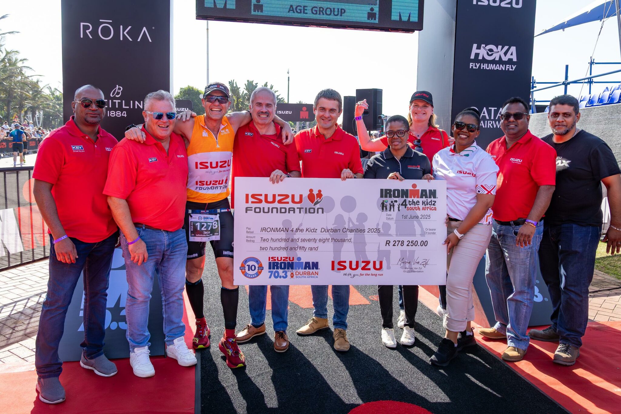 ISUZU Foundation and IRONMAN4theKidz Charity raise close to R300 000 IRONMAN 70.3 Durban Entries
