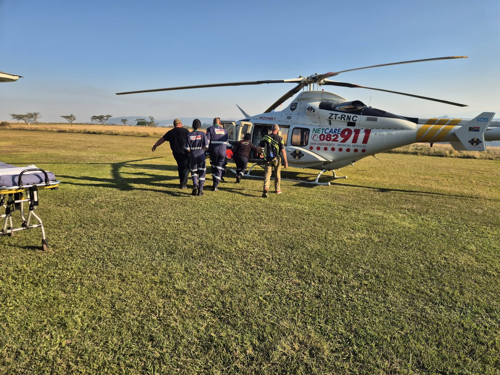 Patient Airlifted After Fall From Roof