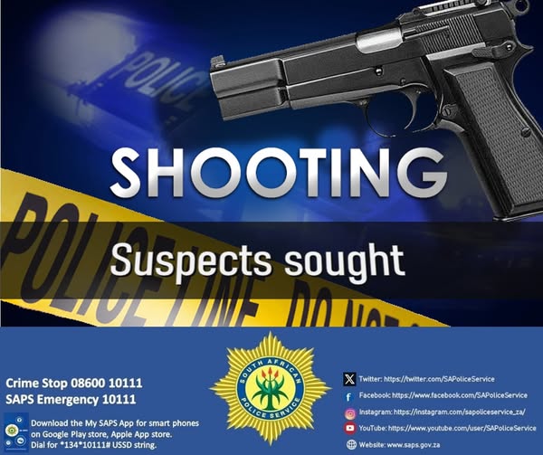 Police launch a search for murder and attempted murder suspects following a shooting incident at Riba-crossing in Tubatse policing precinct