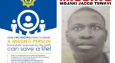 Police initiate a search after Mojaki Jacob Tswayi went missing