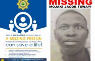 Police initiate a search after Mojaki Jacob Tswayi went missing