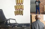 Suspect found in possession of an unlicensed firearm and ammunition