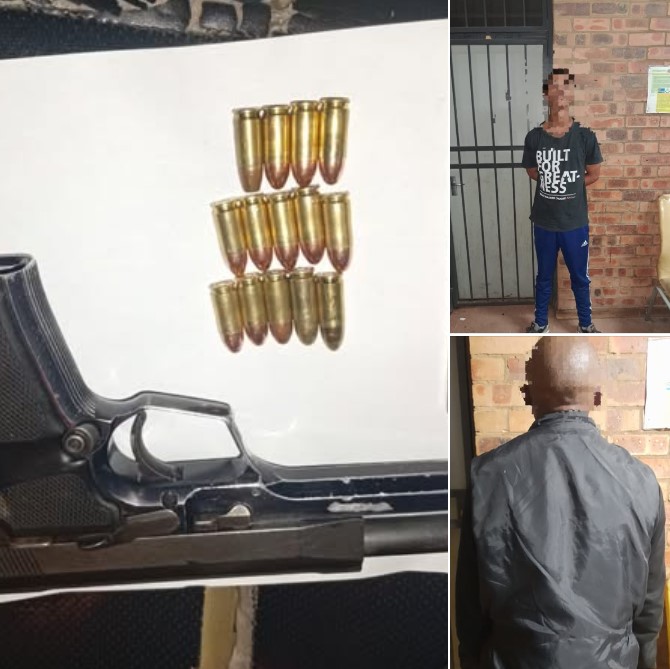 Suspect found in possession of an unlicensed firearm and ammunition