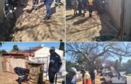 Illegal electricity connection operation at Lang & James Street in Ferndale
