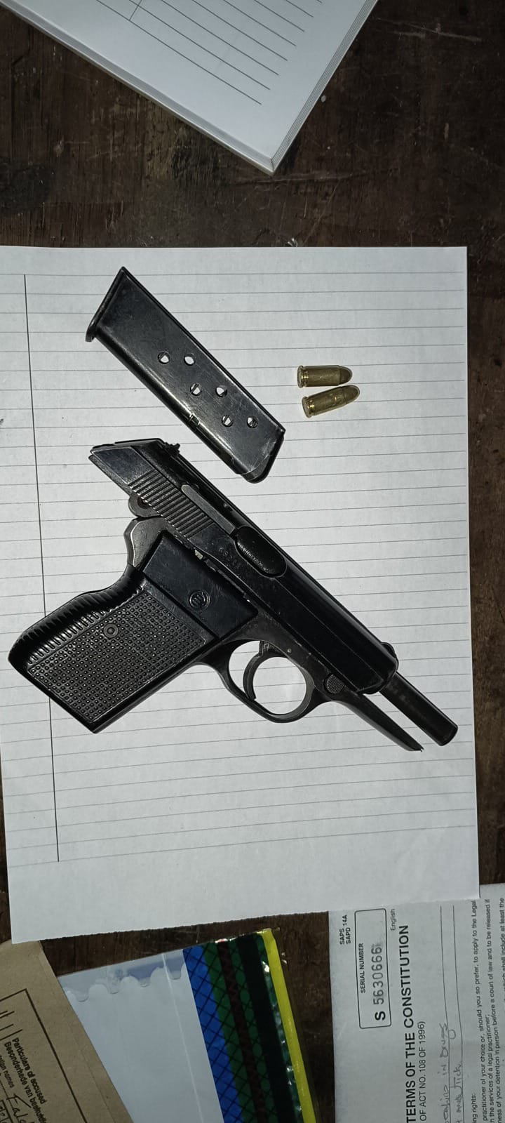 Police disarm two suspects