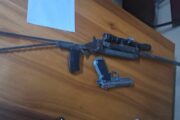 Suspect found in possession of a homemade firearm, and an unlicensed firearm